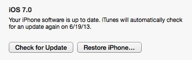 restore iphone